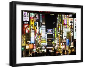 Neon Signs, Kabukicho, Shinjuku, Tokyo, Japan, Asia-Ben Pipe-Framed Photographic Print