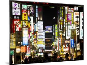 Neon Signs, Kabukicho, Shinjuku, Tokyo, Japan, Asia-Ben Pipe-Mounted Photographic Print