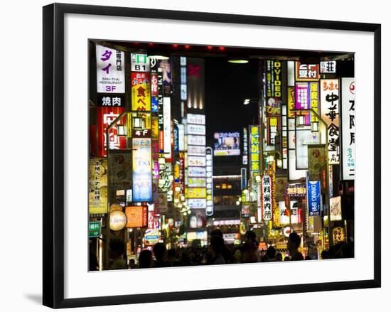 Neon Signs, Kabukicho, Shinjuku, Tokyo, Japan, Asia-Ben Pipe-Framed Photographic Print