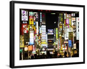 Neon Signs, Kabukicho, Shinjuku, Tokyo, Japan, Asia-Ben Pipe-Framed Photographic Print