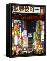 Neon Signs, Kabukicho, Shinjuku, Tokyo, Japan, Asia-Ben Pipe-Framed Stretched Canvas