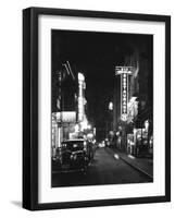 Neon Signs Lining Chinatown Street-null-Framed Photographic Print