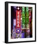 Neon Signs, Nanjing Road Shopping Area, Shanghai, China, Asia-Neale Clark-Framed Photographic Print