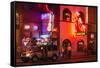 Neon Signs on Broadway Street, Nashville, Tennessee, United States of America, North America-Richard Cummins-Framed Stretched Canvas