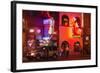 Neon Signs on Broadway Street, Nashville, Tennessee, United States of America, North America-Richard Cummins-Framed Photographic Print