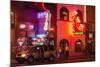 Neon Signs on Broadway Street, Nashville, Tennessee, United States of America, North America-Richard Cummins-Mounted Photographic Print