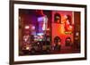 Neon Signs on Broadway Street, Nashville, Tennessee, United States of America, North America-Richard Cummins-Framed Photographic Print