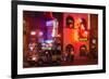 Neon Signs on Broadway Street, Nashville, Tennessee, United States of America, North America-Richard Cummins-Framed Photographic Print