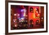 Neon Signs on Broadway Street, Nashville, Tennessee, United States of America, North America-Richard Cummins-Framed Photographic Print