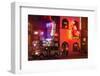 Neon Signs on Broadway Street, Nashville, Tennessee, United States of America, North America-Richard Cummins-Framed Photographic Print