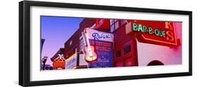 Neon Signs on Building, Nashville, Tennessee, USA-null-Framed Premium Photographic Print