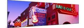 Neon Signs on Building, Nashville, Tennessee, USA-null-Mounted Photographic Print
