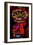 Neon Signs on Lower Broadway Area, Nashville, Tennessee, USA-null-Framed Photographic Print