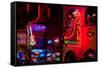 Neon Signs on Lower Broadway Area, Nashville, Tennessee, USA-null-Framed Stretched Canvas