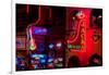 Neon Signs on Lower Broadway Area, Nashville, Tennessee, USA-null-Framed Photographic Print