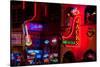 Neon Signs on Lower Broadway Area, Nashville, Tennessee, USA-null-Stretched Canvas