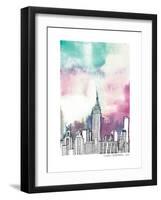 Neon Sky-Claudia Liebenberg-Framed Art Print