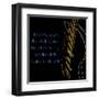 Neon Square Music Quote 2-Suzanne Foschino-Framed Art Print