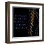 Neon Square Music Quote 2-Suzanne Foschino-Framed Art Print