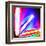 Neon Surf Boards, Miami-Tosh-Framed Art Print