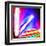 Neon Surf Boards, Miami-Tosh-Framed Art Print