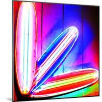 Neon Surf Boards, Miami-Tosh-Mounted Art Print