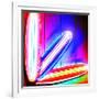 Neon Surf Boards, Miami-Tosh-Framed Art Print