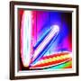 Neon Surf Boards, Miami-Tosh-Framed Art Print