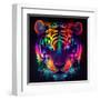 Neon Tiger HR.jpg-null-Framed Art Print