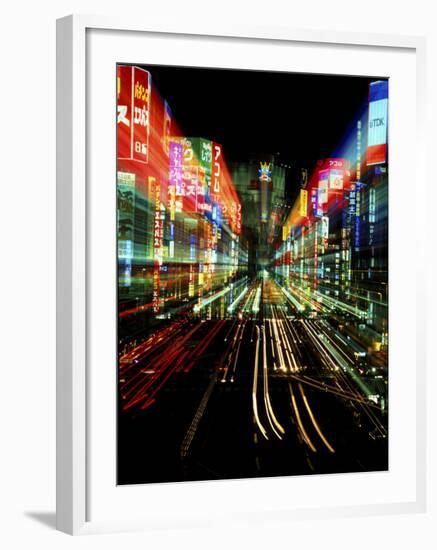 Neon, Tokyo, Japan-Rob Tilley-Framed Photographic Print