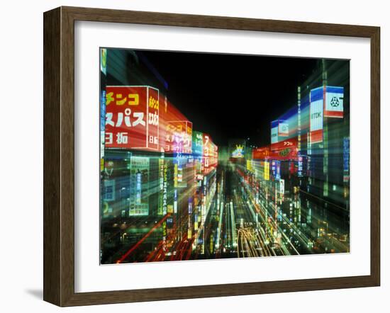 Neon, Tokyo, Japan-Rob Tilley-Framed Premium Photographic Print