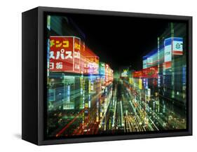 Neon, Tokyo, Japan-Rob Tilley-Framed Stretched Canvas