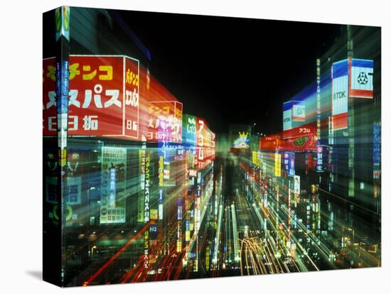 Neon, Tokyo, Japan-Rob Tilley-Stretched Canvas