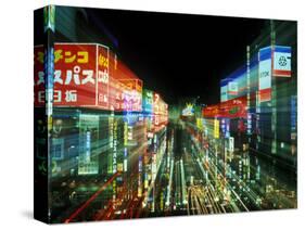 Neon, Tokyo, Japan-Rob Tilley-Stretched Canvas
