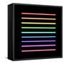 Neon Tube Light Pack Isolated on Black. Vector Illustration-BoxerX-Framed Stretched Canvas