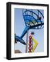 Neon Vegas Sign at Dusk, Downtown, Freemont East Area, Las Vegas, Nevada, USA, North America-Gavin Hellier-Framed Photographic Print