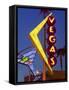 Neon Vegas Sign at Dusk, Downtown, Freemont East Area, Las Vegas, Nevada, USA, North America-Gavin Hellier-Framed Stretched Canvas