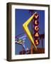 Neon Vegas Sign at Dusk, Downtown, Freemont East Area, Las Vegas, Nevada, USA, North America-Gavin Hellier-Framed Photographic Print