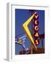 Neon Vegas Sign at Dusk, Downtown, Freemont East Area, Las Vegas, Nevada, USA, North America-Gavin Hellier-Framed Photographic Print