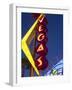 Neon Vegas Sign at Dusk, Downtown, Freemont East Area, Las Vegas, Nevada, USA, North America-Gavin Hellier-Framed Photographic Print