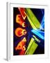 Neon Vegas Sign at Night, Downtown, Freemont East Area, Las Vegas, Nevada, USA, North America-Gavin Hellier-Framed Photographic Print