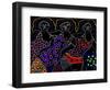 Neonlites (3 Women)-Diana Ong-Framed Giclee Print