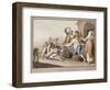 Neopolitans Eating Macaroni; Napolitani Mangia Maccaroni-Saviero Xavier Della Gatta-Framed Giclee Print