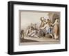 Neopolitans Eating Macaroni; Napolitani Mangia Maccaroni-Saviero Xavier Della Gatta-Framed Giclee Print