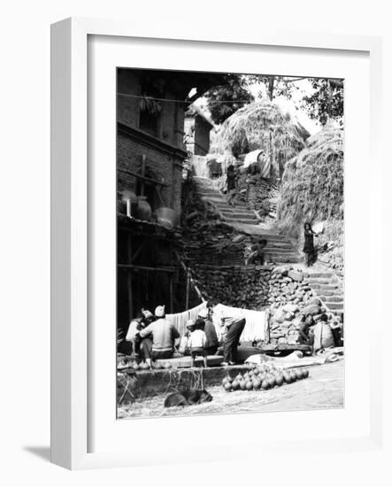 Nepal Bhaktapur-Valentine Ward Evans-Framed Photographic Print