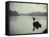 Nepal, Chitwan National Park, Narayani River-Michele Falzone-Framed Stretched Canvas