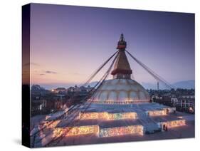 Nepal, Kathmandu, Bodhnath (Boudha) Stupa-Michele Falzone-Stretched Canvas