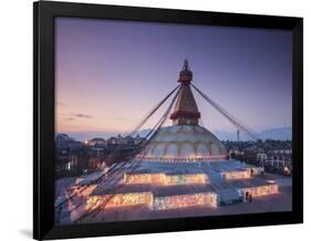 Nepal, Kathmandu, Bodhnath (Boudha) Stupa-Michele Falzone-Framed Photographic Print