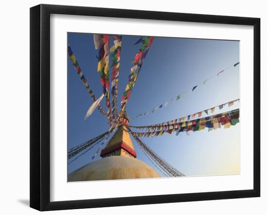 Nepal, Kathmandu, Bodhnath (Boudha) Stupa-Michele Falzone-Framed Photographic Print