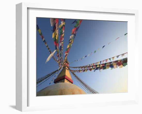 Nepal, Kathmandu, Bodhnath (Boudha) Stupa-Michele Falzone-Framed Photographic Print